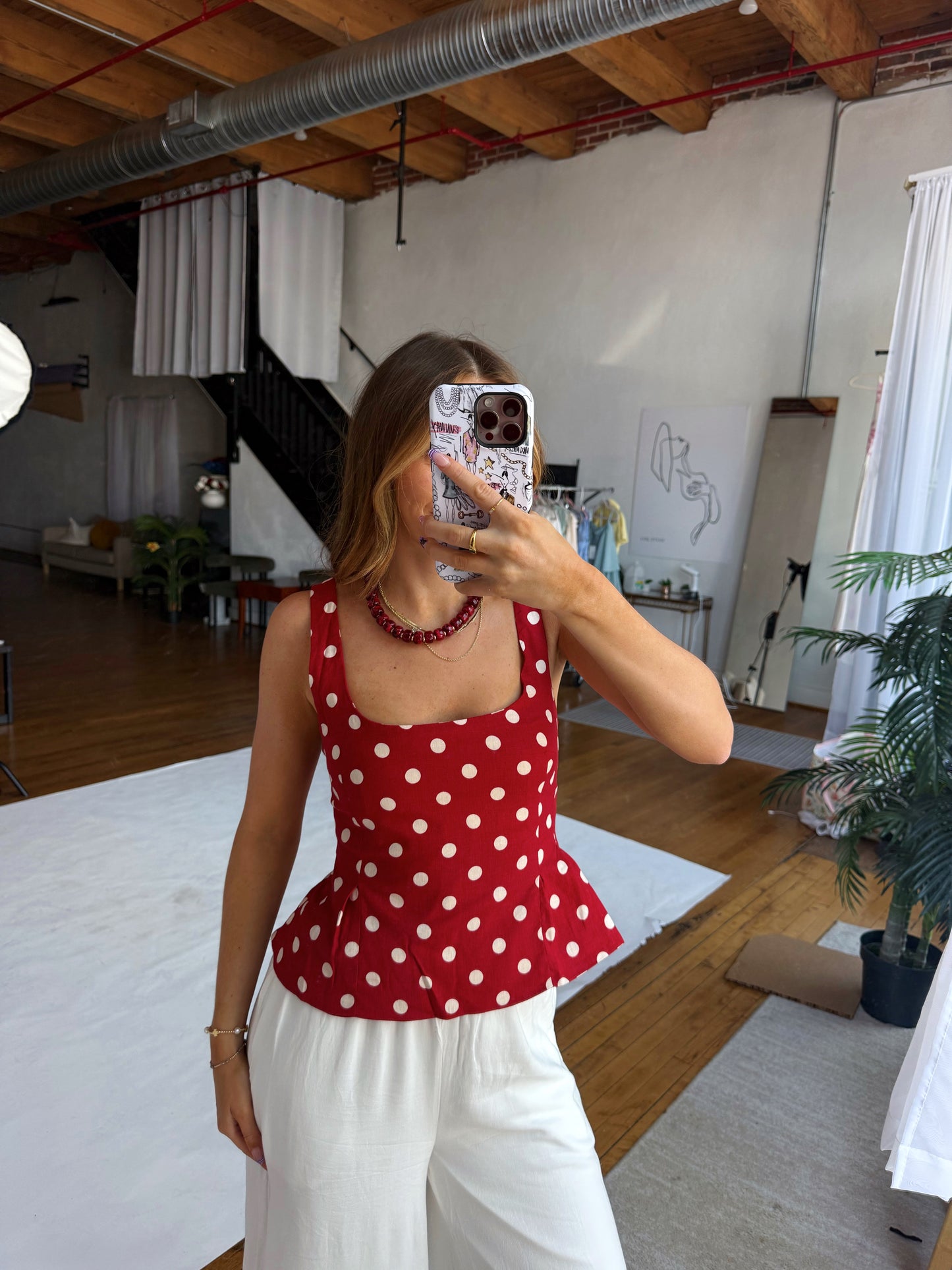 Nataly Polka Dot Top
