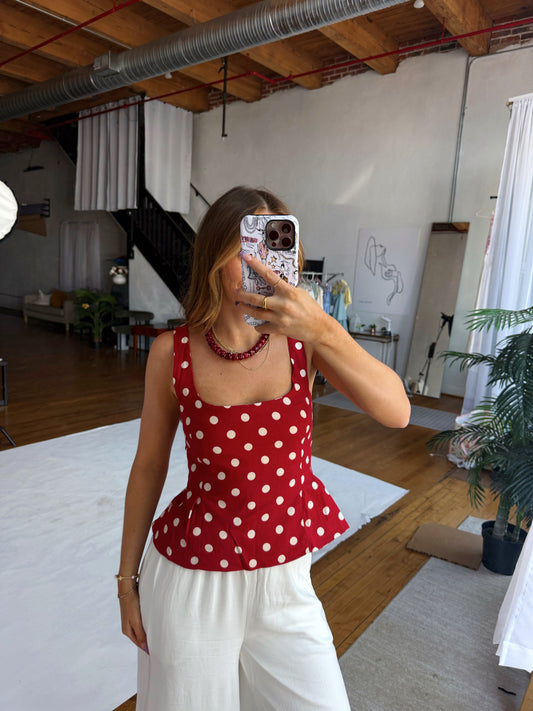 Nataly Polka Dot Top