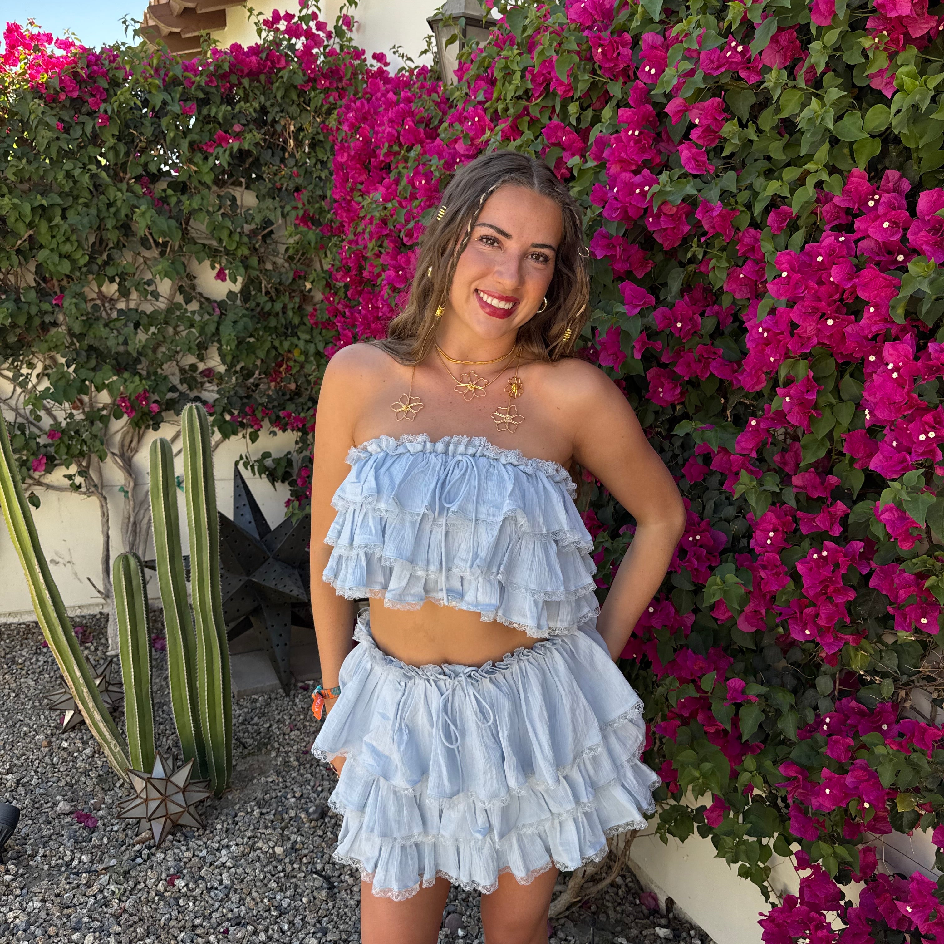 Ruffle Set Blue