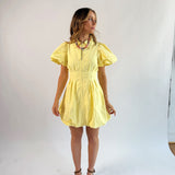 Butter Yellow Mini Dress