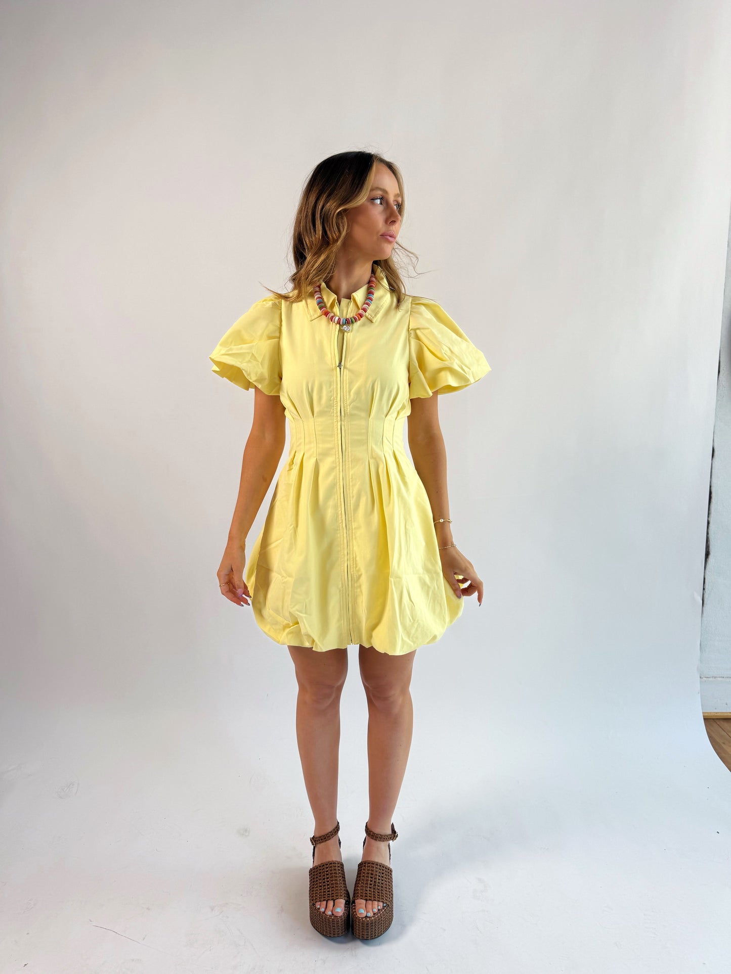 Butter Yellow Mini Dress