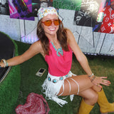 Fringe Denim Shorts