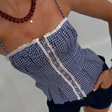 Selena Gingham Top