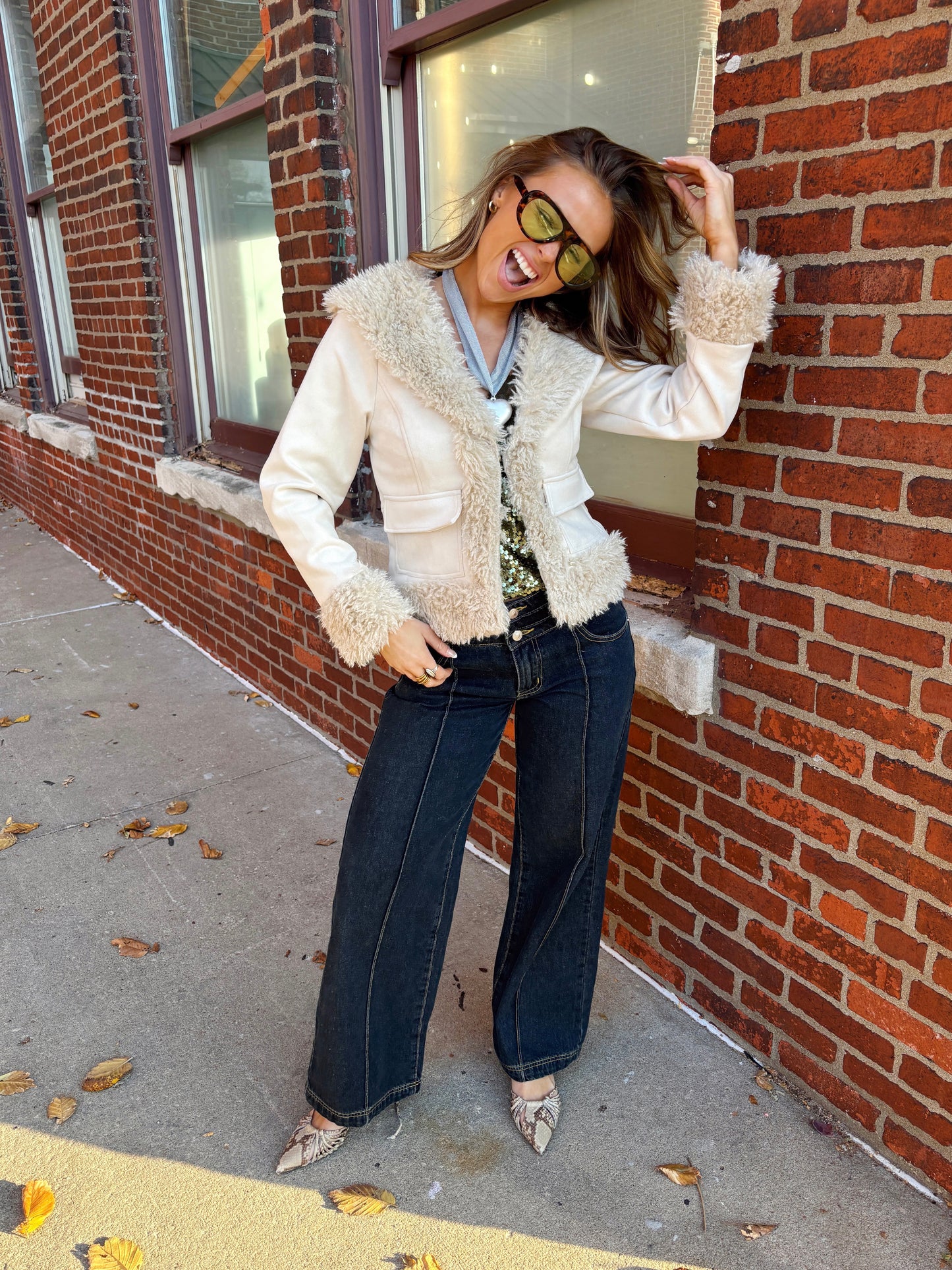 Jasmine Fur Trim Coat