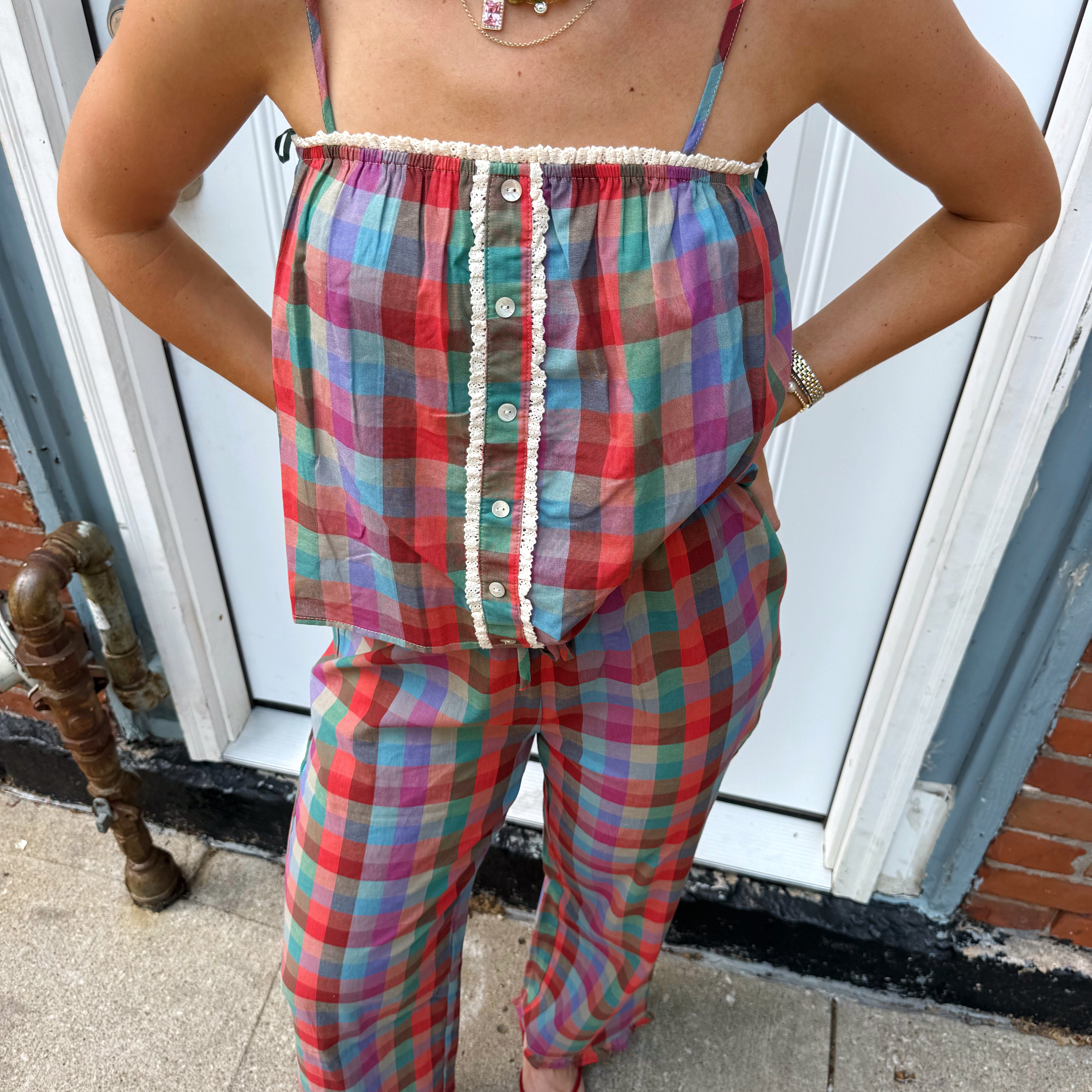 Veronica Plaid Set
