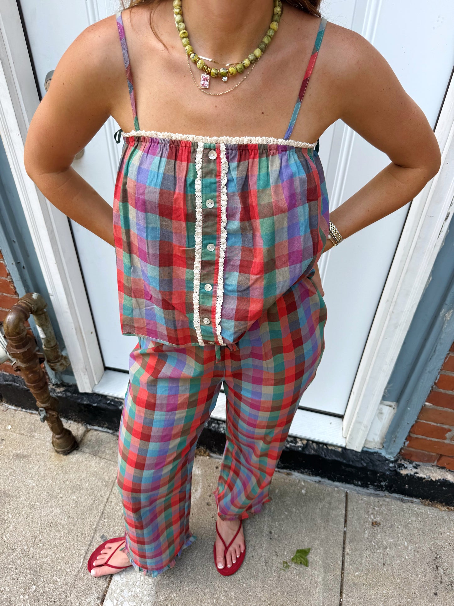 Veronica Plaid Set