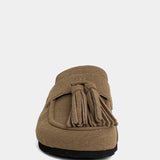 Taupe Suede Ariana Mule
