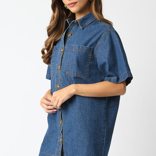 Denim Mini Dress
