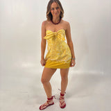 Mustard Yellow Mini Dress