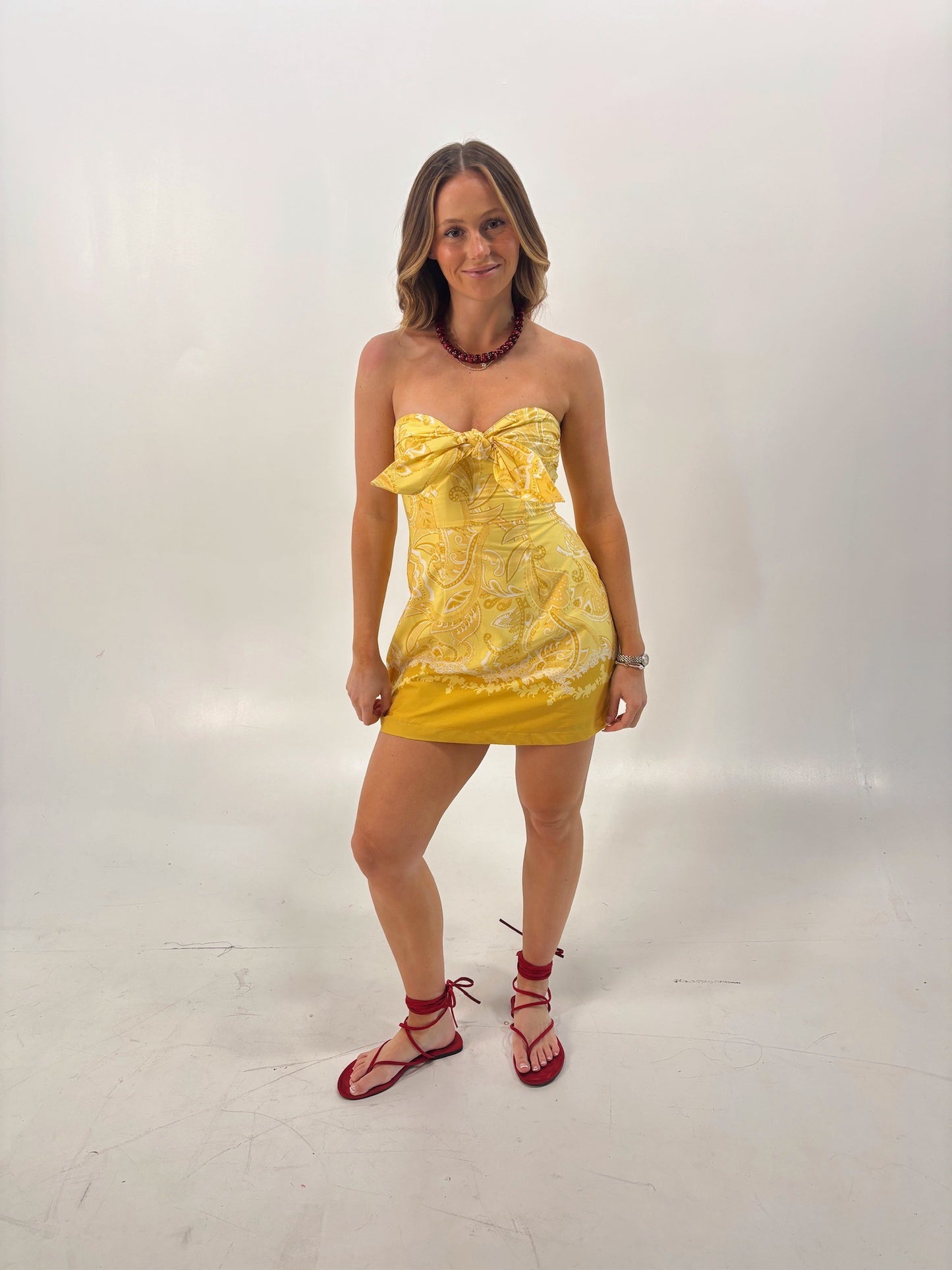 Mustard Yellow Mini Dress