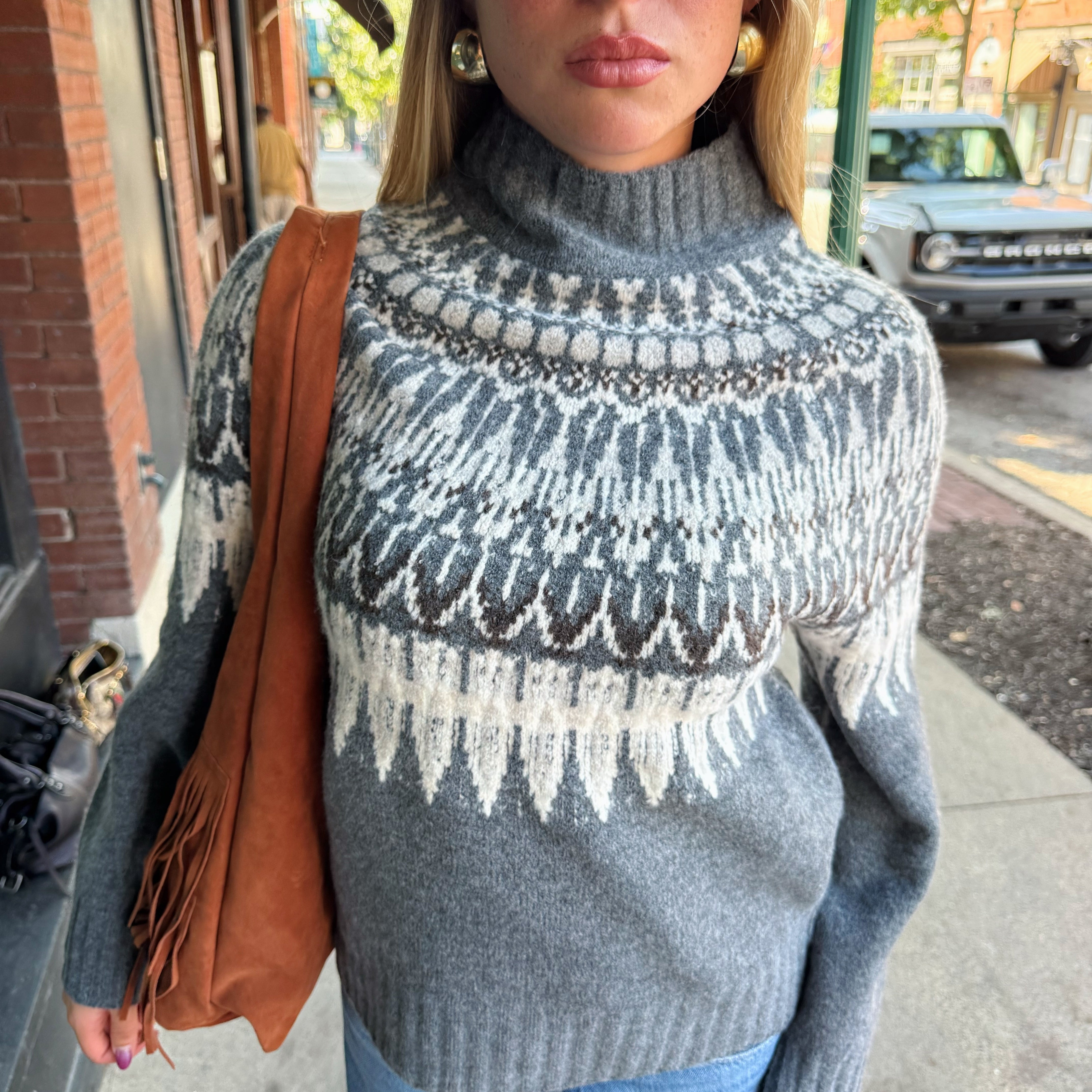 Catherine Mock Neck Sweater