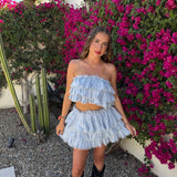 Ruffle Set Blue