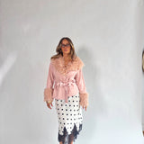 Chic Polka Dot Midi Skirt