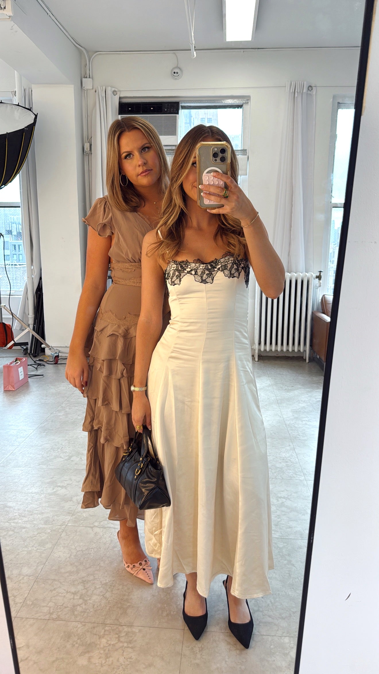 Champagne Midi Dress