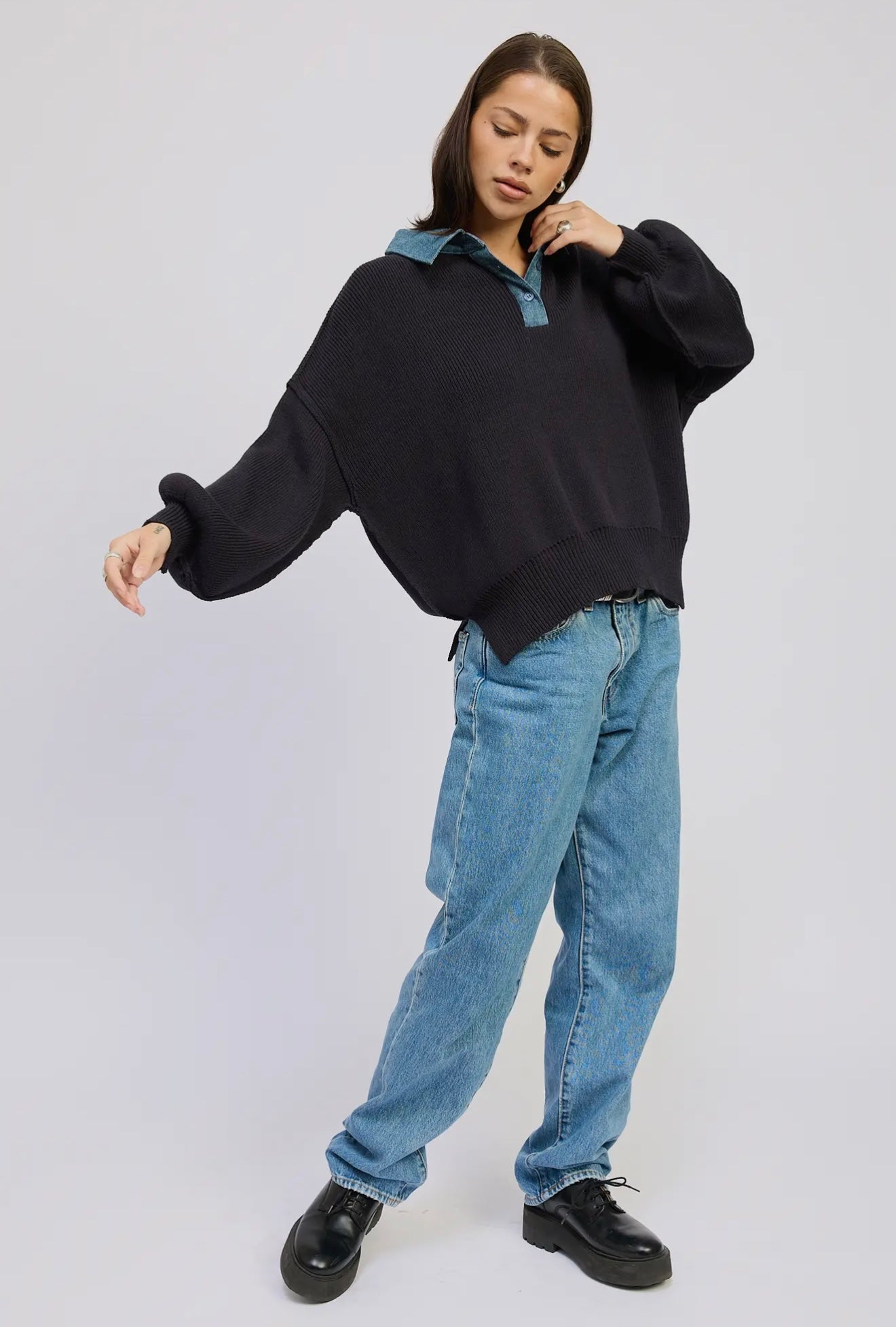 PREORDER Abby Contrast Sweater
