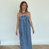 Sailor Striped Midi Dress