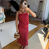 Red Lara Polka Dot Set