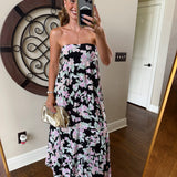 Floral Dot Print Maxi
