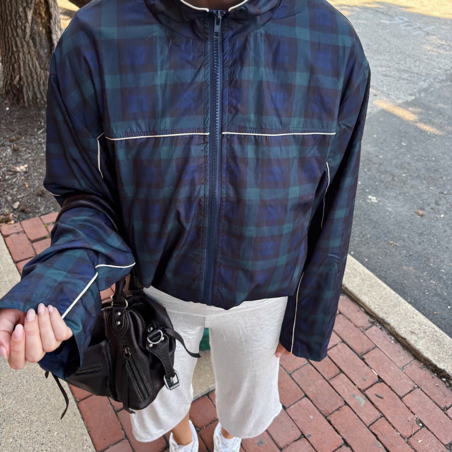 Plaid Windbreaker
