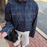 Plaid Windbreaker