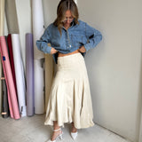 Sallie Maxi Skirt (Cream)