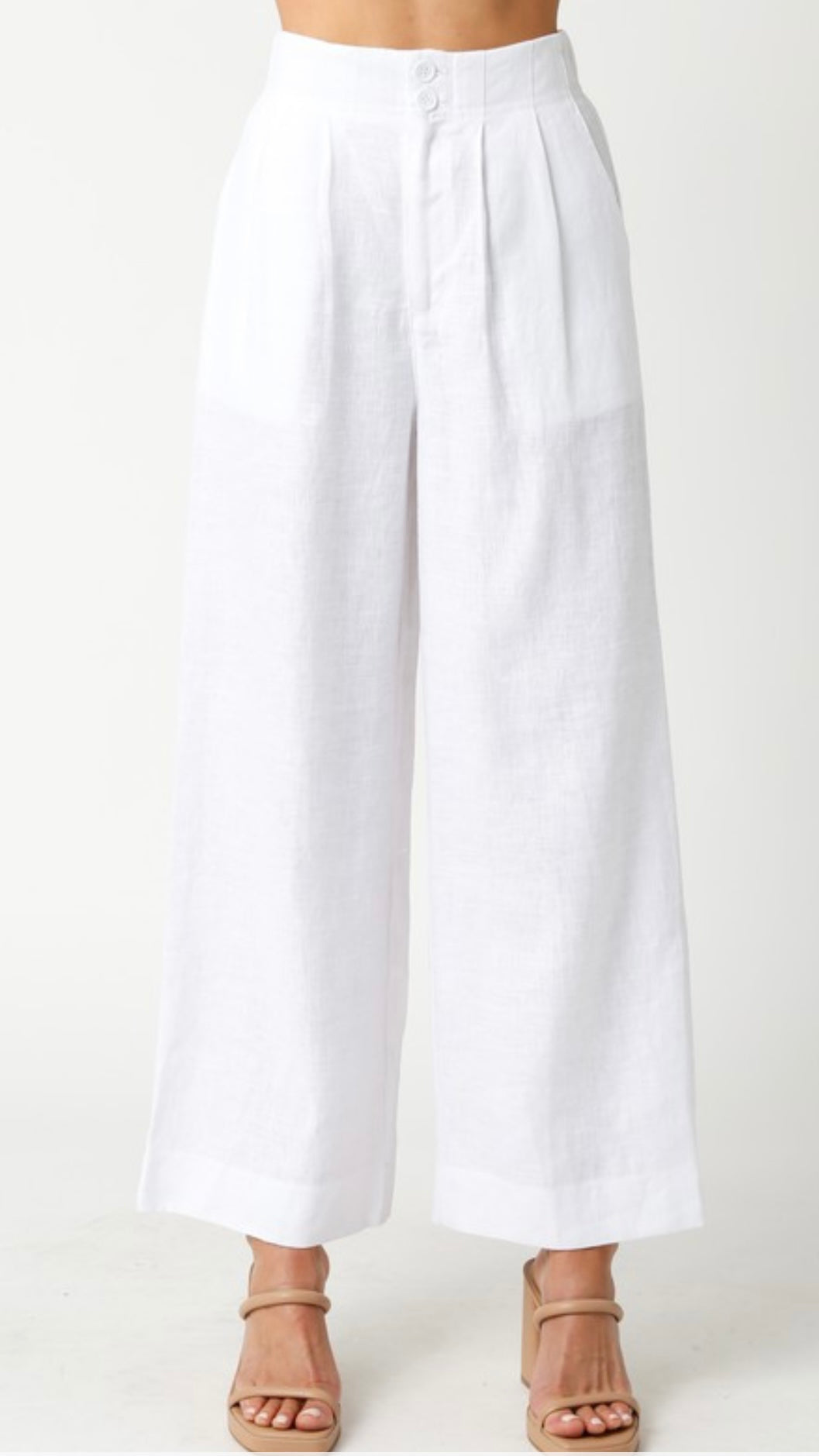 White Linen Pants