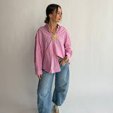 Pink Striped Button Down