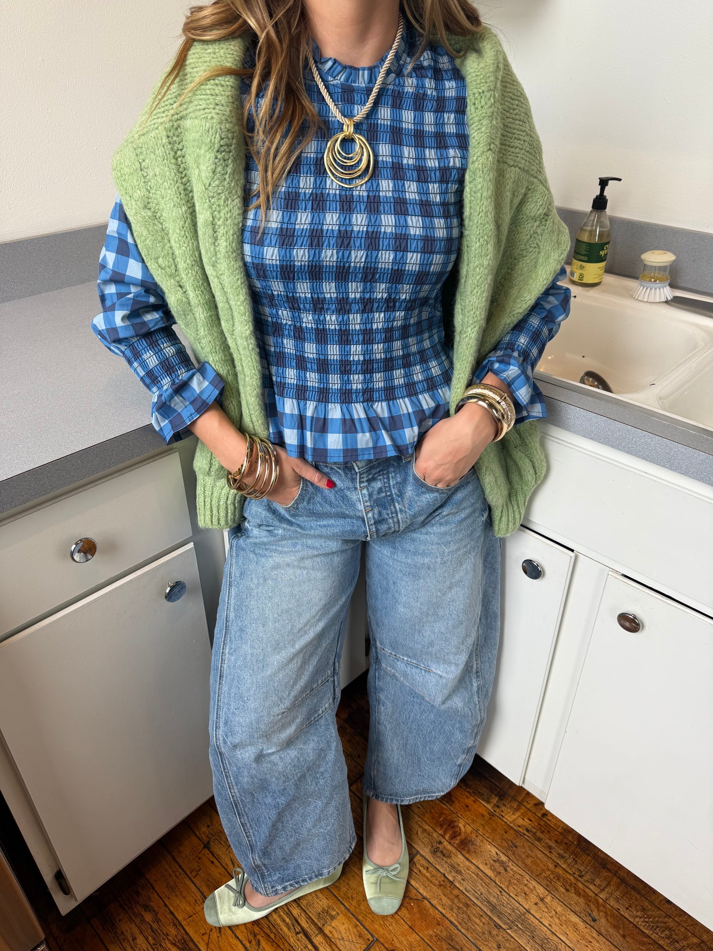 Chia Checkered Blouse