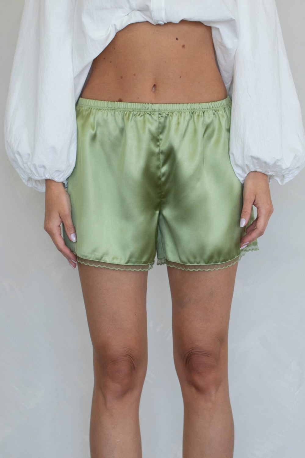 Satin Shorts (Green)